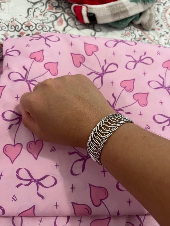 Jewelry - Classic Silver Multi-Loop Chain Bracelet - Women's Jewelry